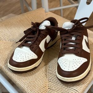 Brown and White Nike dunks Sneakers